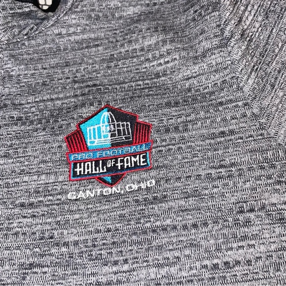 Nike Dri Fit pull over 1/4 zip embroidered Football Hall of fame jacket SZ M - Picture 3 of 7